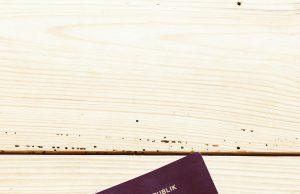 Top 10 European Countries With Easy Student Visa for Nigerians A German passport with a burgundy cover and gold emblem lies on a light wooden surface.