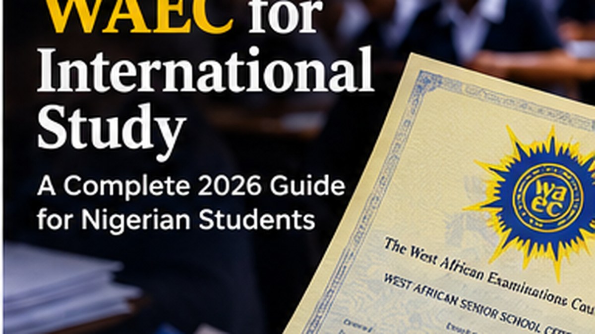 WAEC certificate and study abroad admission materials for Nigerian students